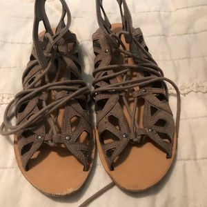 Lace up sandals